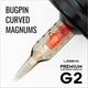 Cartouches Legend Premium G2 (2e génération) - Magnums Courbes Bugpin - #8 (0,25 mm) - 20/Boîte