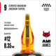 9 Curved Magnum - Cône moyen (20/Boîte)