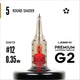 5 Round Shader (20/Boîte) - 2ème Génération (G2)