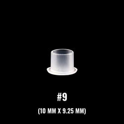 #9 Flat Base Clear Ink Cups (500/Bag)